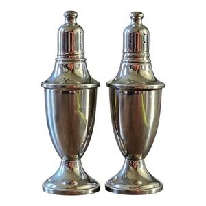 Lenox weighted pewter empire salt and pepper shakers. Free shipping